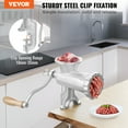 thumbnail image 2 of VEVOR Manual Meat Grinder Heavy Duty Cast Iron Meat Grinder & Steel Table Clamp, 2 of 9