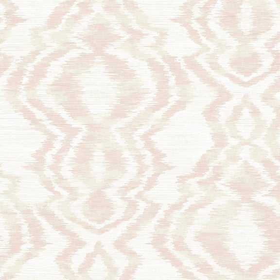 Daisy Bennett Designs Moirella Nonwoven Unpasted Wallpaper 27 in. W x 27 ft. L - Blush