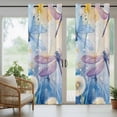 thumbnail image 6 of Spring Dragonfly Outdoor Curtains for Patio Waterproof, Pastoral Flowers Dandelion Grommet Curtains for Porch Outside Privacy Drape for Gazebo Garden Pergola, 1 Panel, 54x108in, 6 of 9