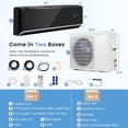 thumbnail image 4 of Giantex 22000 BTU Mini Split Air Conditioner & Heater, Wall Mounted Ductless AC Unit w/Charged Inverter Heat Pump System, Black, 4 of 9