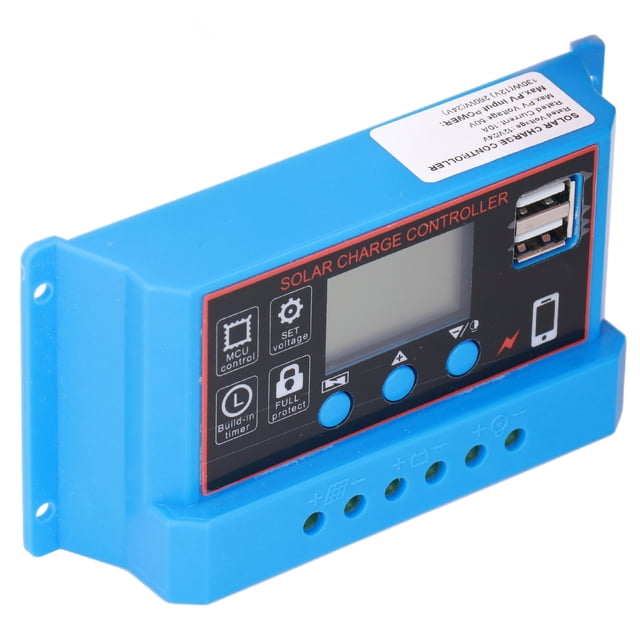 Controlador de carga de panel solar, controlador de carga de panel solar Regulador inteligente de carga solar Controlador de panel solar LCD Solución innovadora