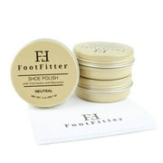 FootFitter Shoe Polish with Carnauba and Beeswax - 3 PACK! (NEUTRAL)