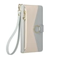 thumbnail image 3 of For Samsung Galaxy S26 Ultra Wallet Phone Case, Crossbody Leather Flip Cover with Card Slots Zipper Pocket, Circular Buckle, Detachable Wrist & Shoulder Strap hockproof Full Body Protective Cover, 3 of 12