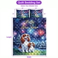 thumbnail image 5 of Happy New Year Cavalier King Charles Spaniel Family Cheer Winter Firework Quilt Bedding Set Dog Lover Gifts 1 Blanket Bed Cover 2 Pillowcases - 02025, 5 of 5