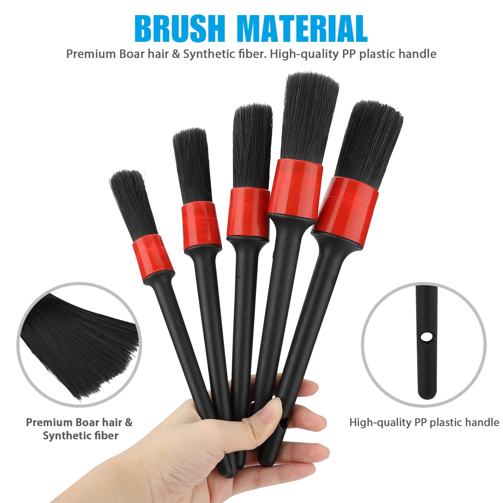 EIMELI 13PCS Car Detailing Cleaning Kit Engine Auto Detailing Brush Wash for Wheel Clean Set