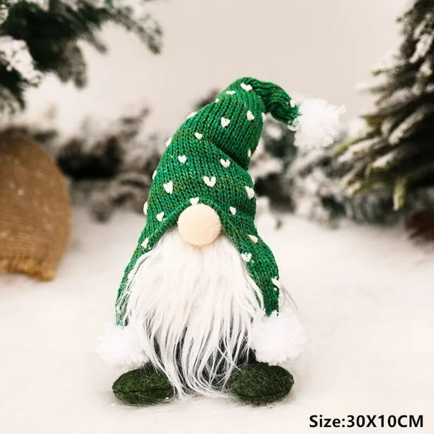 Muñeco de Gnomo de Navidad para decoración navideña, muñeco de felpa de pie, figuritas de Mesa para el hogar, regalos de ventanas, Año Nuevo, 2024