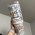 thumbnail image 2 of Nurse Life 40oz Tumbler: Sublimated Stainless Steel Quencher, 2 of 3