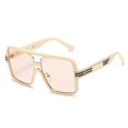 thumbnail image 1 of Large frame flat top INS style sunglasses trendy street shooting modern retro sunglasses, 1 of 1