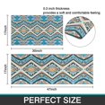thumbnail image 7 of Blue and Orange Floral Boho Pattern Kitchen Rugs Sets Of 2,Anti Fatigue Kitchen Mat Rugs Non Slip Washable,Decorative Kitchen Floor Mats for Kitchen,Sink,Laundry,17"x30"+17"x47", 7 of 7