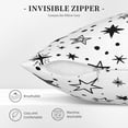 thumbnail image 5 of ZNDUO Square Home Decorative Throw Pillows, Corduroy Cartoon Star Doodle Pattern Couch Pillows, Throw Pillows for Bed, 20"x20", 5 of 8