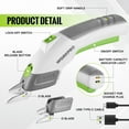 thumbnail image 2 of Cordless Electric Scissors with 2 Blades, 4V Rechargeable Powerful Shears Cutting Tool for Fabric, Leather, Carpet and Cardboard, Power Shears for Sewing, Scrapbooking, Crafting, 2 of 6
