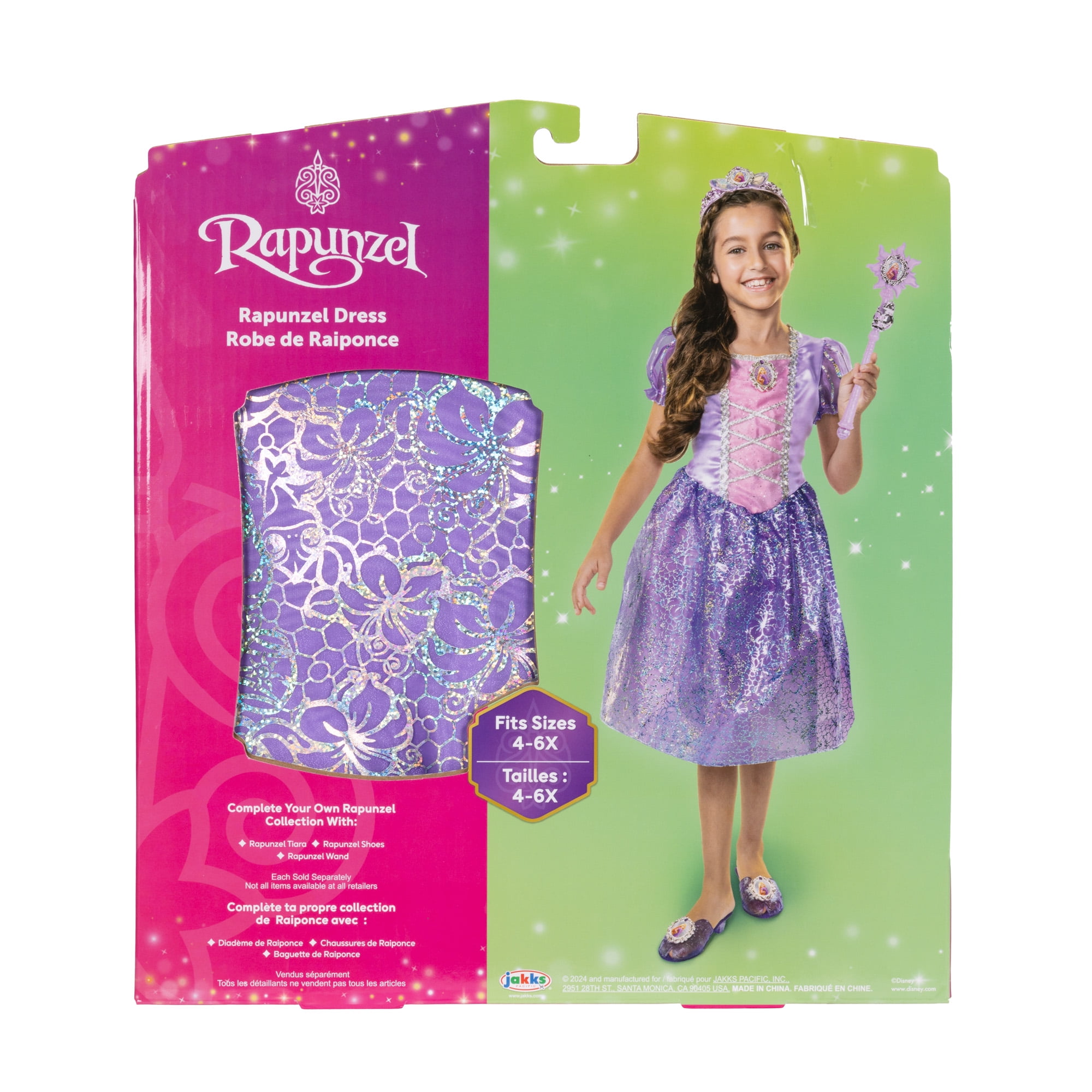 Disney's Tangled Rapunzel Purple Play Dress Outfit for Female Child Size 4-6X - Walmart.com Disney's Tangled Rapunzel Purple Play Dress Outfit for Female Child Size 4-6X - Walmart.com