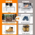 thumbnail image 4 of 10 Pack Shoe Boxes Acrylic X-Large Sneaker Shoe Organizer for Closet Entryway Clear Stackable Shoe Rack Handbag Dispay Case, 4 of 9