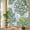 Green, Olive, White, variant on Window Privacy Film for Home Office Static Cling, Pink Coral Decorative Stained Glass Window Film for Tall Windows/Balcony Door/Glass Door Panel Coastal Summer Ocean Nautical Sea 23.6 x 78.7 Inches
