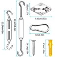 thumbnail image 2 of Sun Shade Sail Hardware Kit, es M Premium Stainless Steel Sun Shade Sail Installation Accessories for Outdoor Patio Square/Rectangle/Triangle Sun Shade Sails Installation, 2 of 7