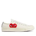 thumbnail image 1 of CONVERSE X comme des Garçons PLAY Semelle Rouge Chuck 70 Low Milk Chaussures de Course Unisexes, 1 of 4