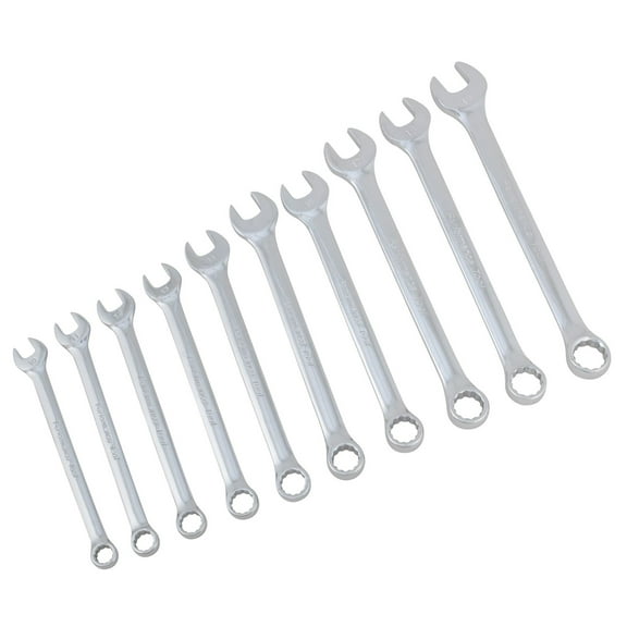 Performance Tool W30002 10pc Metric Polish Wrench Set, Sizes: 10, 11, 12, 13, 14, 15, 16, 17, 18 and 19mm