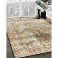 thumbnail image 3 of Ahgly Company Machine Washable Indoor Square Traditional Dark Almond Brown Area Rugs, 7' Square, 3 of 7