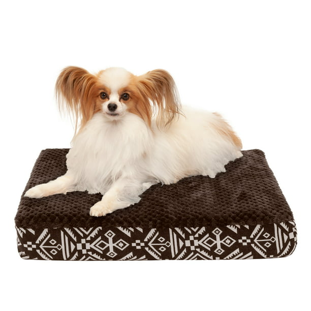 FurHaven Pet Dog Bed | Deluxe Orthopedic Plush Kilim Mattress Pet 