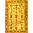 thumbnail image 1 of Ahgly Company Machine Washable Indoor Rectangle Oriental Yellow Traditional Area Rugs, 5' x 7', 1 of 4