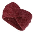 thumbnail image 2 of Moins de 10$ Casquettes de Baseball Rouges Nouveaux Bandeaux pour Femmes Filles Bandeau Croisé d'Hiver Chauffe-Oreilles Couvre-Tête, 2 of 4