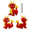 thumbnail image 5 of SDJMa Chinese New Year Dragon Plush Doll, Glitter Dragon Stuffed Animal Toys, 2024 Year of The Dragon Mascot Standing Statue Tabletop Ornament for Lunar New Year Spring Festival Office Home Decor, 5 of 6