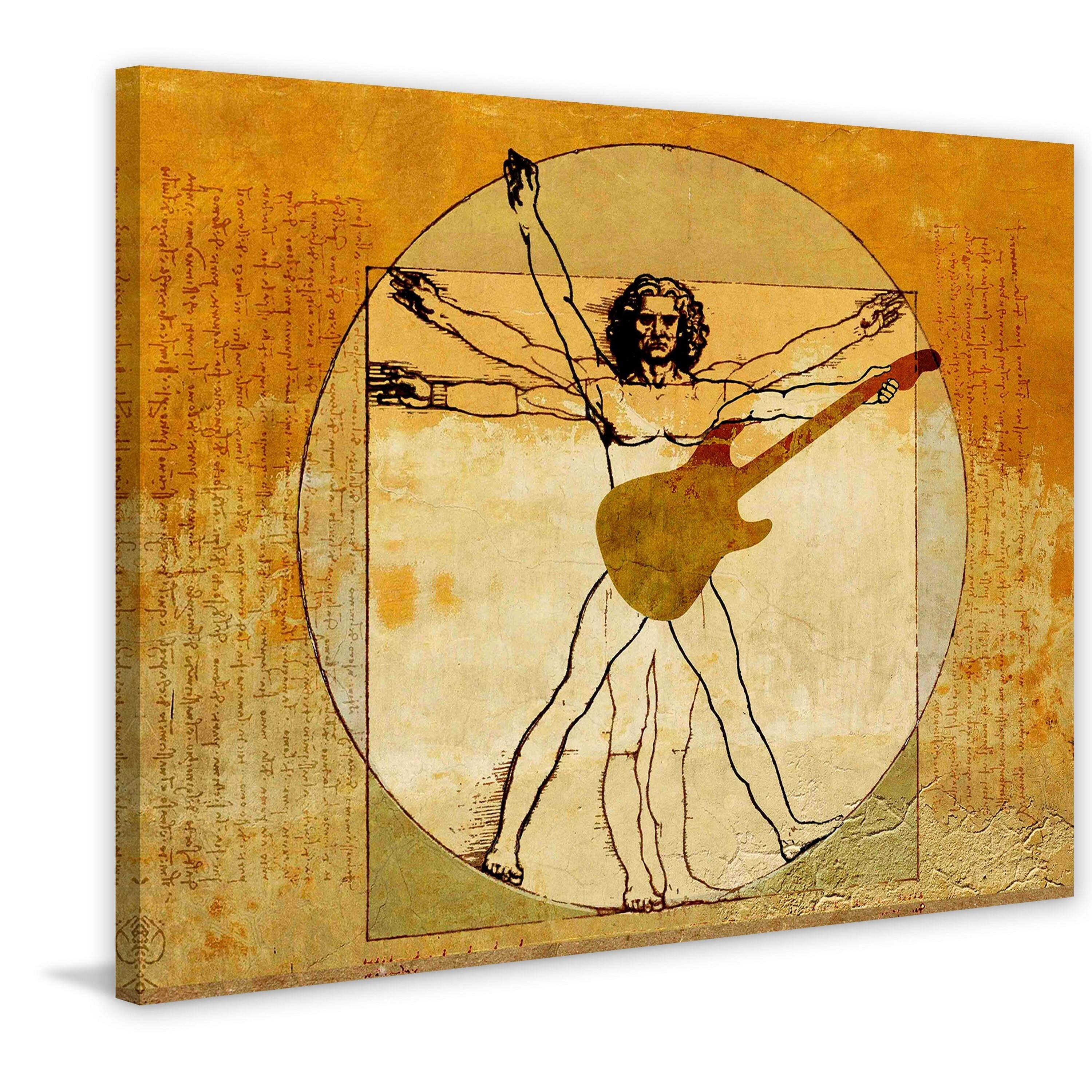 "Vitruvian" Painting Print on Wrapped Canvas