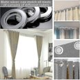 thumbnail image 5 of 50 Silver Plastic Curtain Rings 40mm Eyelet Rings for Window Shower Dressing Room Curtain Rods, 5 of 5