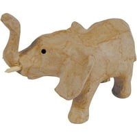 Paper-Mache Figurine 4.5"-Elephant