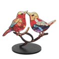 thumbnail image 2 of Pájaro en Rama Artesanía Vidrieras Pájaros Animal Plano decoración decorativa Acrílico Adornos Creativos Acrílico al Aire Libre para Almacenamiento de vino Estatuas, 2 of 7