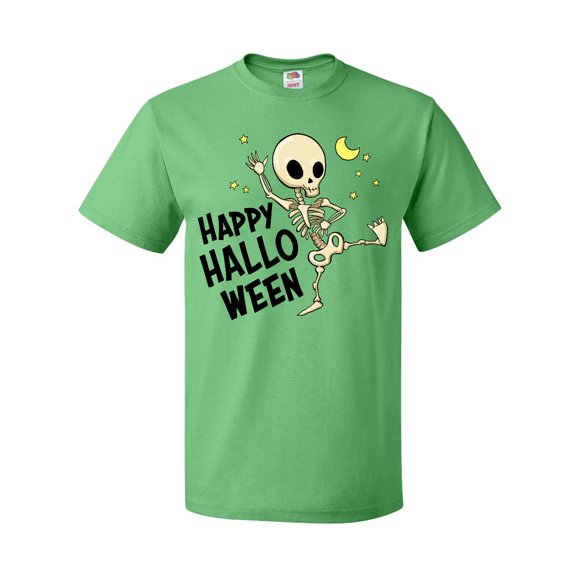 Inktastic Happy Halloween with Dancing Skeleton T-Shirt