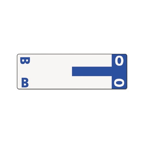 AlphaZ Color-Coded First Letter Combo Alpha Labels B/O, 1.16 x 3.63, Dark Blue/White, 5/Sheet, 20 Sheets/Pack