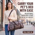 thumbnail image 2 of 2-in-1 Foldable Pet Carrier & Car Bed w/ Safety Tether, Soft Padded Travel Bag for Dogs & Cats, Seatbelt Secure, 2 of 11