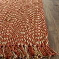 thumbnail image 4 of SAFAVIEH Natural Fiber Linden Geometric Jute Area Rug, Rust, 8' x 8' Square, 4 of 6
