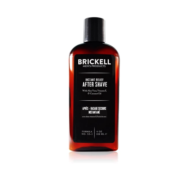 Bálsamo para después del afeitado Brickell para hombre Instant Relief, 120 ml, sin perfume