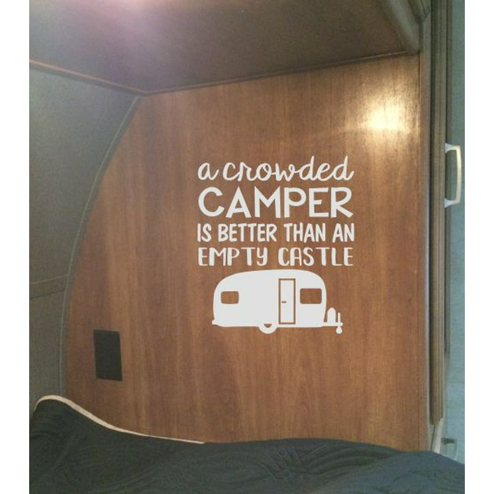 Camper Decor Decals Camping Quote Better Than Castle RV Wall Art