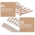 thumbnail image 4 of Miangastore 2pcs Mini Fence Decor Khaki Synthetic Material for Bonsai Display, 4 of 8