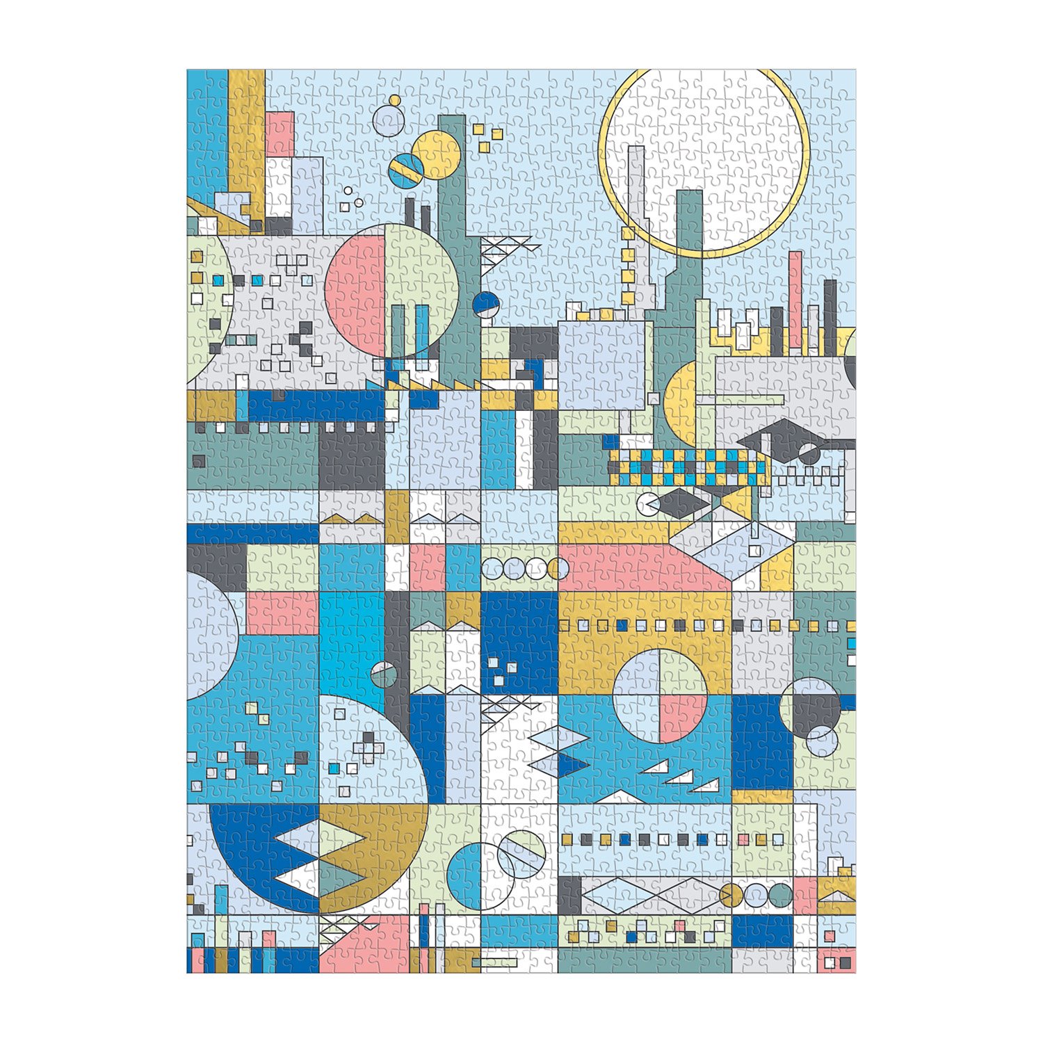 Frank Lloyd Wright City By The Sea Puzzle – 1000 Teile Mit Folienakzenten, Fertig 68,6 X 50,8 Cm, Inkl. Box-Einsatz