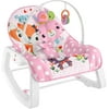 Fisher-Price Infant-To-Toddler Rocker - Soothing Baby Seat with Removable Bar, Pink Critters