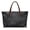 Black Leopard Print Pattern, variant on Black Leopard Print Pattern Lightweight Tote Bag, Tote Handbag with Casual with Zipper Top Handle Bag for Daily Travel