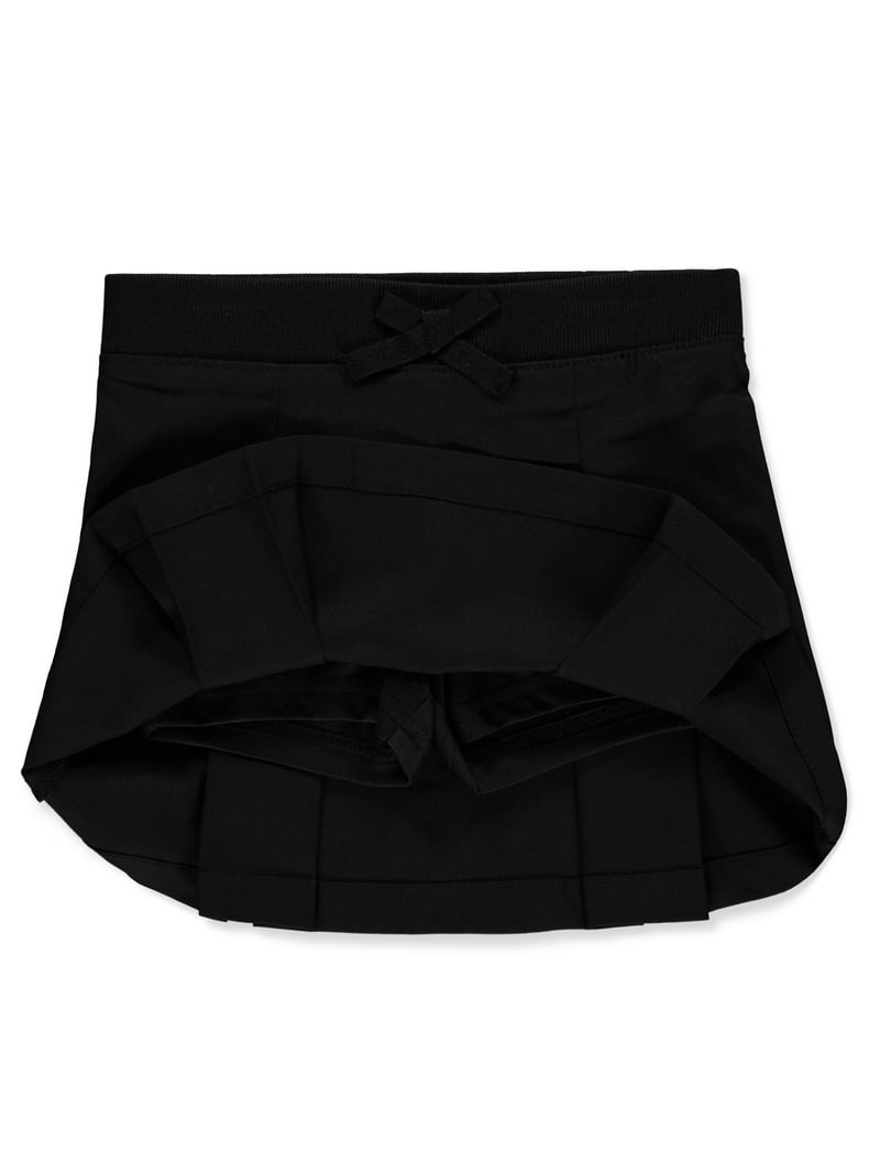【U LAN】Jerry Double Button Pleated Skirt Pants French Toast School Uniforms Girls' Pull-On Scooter Skirt