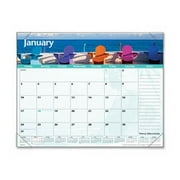 Mead Visual Organizer Images Of The Sea Monthly Desk Pad DMD14132