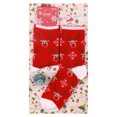 thumbnail image 2 of TIEVOSA Bas Mi-Mollet Imprimés de Noël Bas pour Femmes Chaussettes Festives (Rouge), 2 of 6
