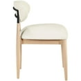 thumbnail image 5 of Meridian Furniture Riccio Cream Vegan Leather Dining Side Chair (Set of 2), 5 of 11