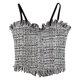 thumbnail image 2 of Camisola para mujer, Top con borlas, ajustado, sin mangas, elegante, informal, camiseta sin mangas de verano para mujer, negro, talla libre, 2 of 12