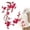 A4_Pink 14.57x5.51in, variant on SMKE Pink Cherry Blossom Floral Embroidered Patch,Iron On Sew On Applique for Denim Jacket Backpack Hat,Decorative DIY Repair Patch for Jeans Bags Dresses