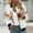 White, variant on WILLBEST Fur Coats for Women Women Winter Coats Womens Casual Daily Jackets Lightweight Zip Up Casual Jacket Floral Print Coat Stand Collar Short Sports Outwear Zipper Tops