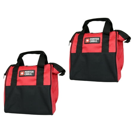 Porter Cable 10 Soft Sided Red Black Contractor Tool Bag 2 Pack Porter Cable 10 Soft Sided Red Black Contractor Tool Bag 2 Pack