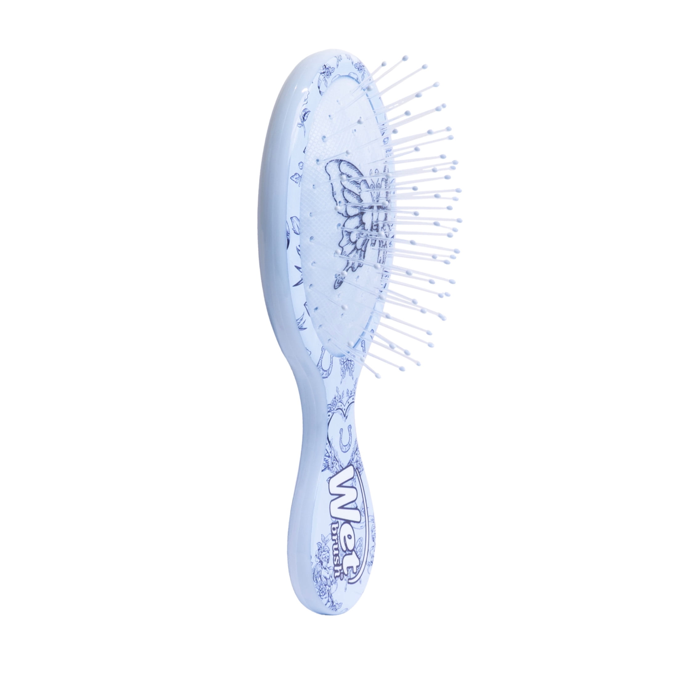 Wet Brush Original Mini Detangler Buckaroo Blue Horseshoe Hair Brush