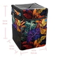 thumbnail image 5 of Tropical Plants Mini Trash Can for Car: Foldable, Leak-Proof with Lid, Hanging Storage Bag - Car Trash Bin, 5 of 6